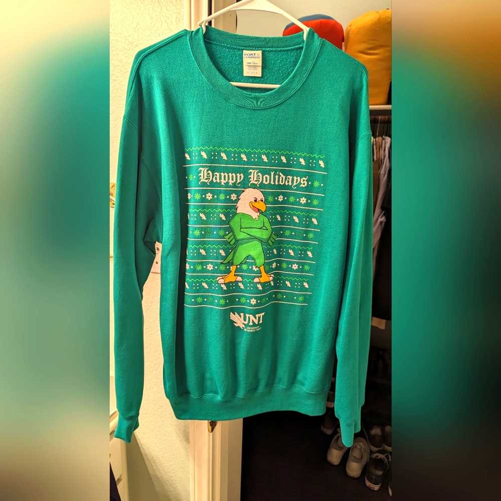 College Crew Neck Sweater- Christmas University